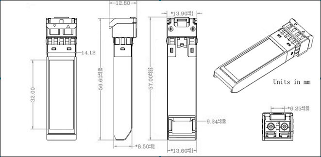 10Gbps SFP+ Optical Transceiver 850nm